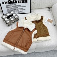 10-33kg  Áo Khoác GILE QC  Da Lộn Lót Lông siêu ấm cho bé yêu