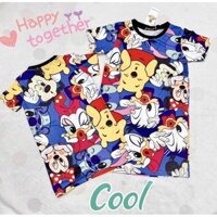 [10-65kg] Đầm đôi mẹ con thun 3D hoạt hình