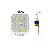 10 Bảng bo vỉ mạch Led 40w siêu sáng 34 mắt chip Led 2835 + nguồn driver AC220V MLC-40x