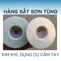 10 bánh Nỉ xám, nỉ trắng, nỉ đỏ đánh bóng kim loại