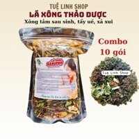 [10 bịch lớn] Lá xông thảo dược xông tắm sau sinh, tắm tẩy uế, xả phong long, xả xui Tuệ Linh