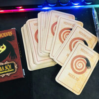 10 BỘ BÀI Ma sói Characters 21 lá THE KAS vui chơi cùng gia đình, bạn bè hộp nhỏ gọn tiện lợi.