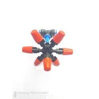 10 bộ Béc phun sương 5 ,6 ,7 cửa nhựa nối ống T8-khách vui lòng chọn