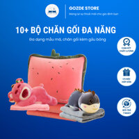 10+ Bộ chăn gối văn phòng đa năng nhiều kiểu dáng con vật dễ thương kèm gấu bông tiện lợi mang đi làm đi du lịch đi chơi