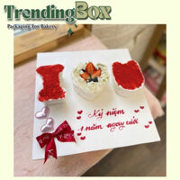 10 Bộ Hộp Chữ I ❤️ U Đựng Bánh Mousse, Tỉamisu, Panna Cotta (Full Bộ)