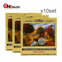 10 Bộ/lô Dây Đàn Guitar Cổ Điển Cordas Da Ghi-ta Arra Dây Nylon Cứng Căng Thẳng-Alice A106-H Encordoamento