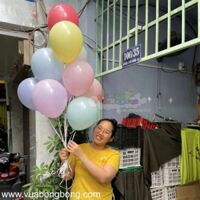 10 Bong bóng bay tròn màu pastel
