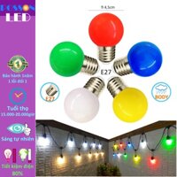 10 Bóng đèn Led 1w quả trái chanh bup tròn đuôi E27 màu sắc tùy chọn trang trí ngoài trời AC220V Posson LL-x - 10 đỏ