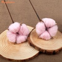 10 bông hoa COTTON nhiều màu decor trang trí