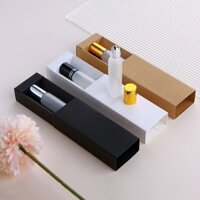 10 Cái 10ML Bộ Chai Tinh Dầu Mờ Nước Hoa Di Động Chia Chai Có Hộp Đóng Gói Bóng Chai Thủy Tinh