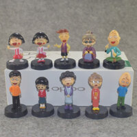 10 Cái / bộ 5cm Anime Chibi Maruko-chan Gia Đình Sakura Momoko Maruko Bố Mẹ Bà Nội Q Phiên Bản DIY PVC Nhân Vật Hành Động Mô Hình Đồ Chơi Búp Bê