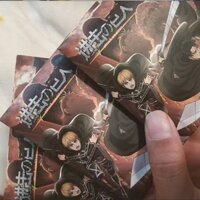 10 Cái / bộ 75mm Anime Tấn Công Titan Eren Jaeger Mikasa Ackerman Levi Ackerman Armin Arlert Hình Cosplay Huy Hiệu DIY Ba Lô Quần Áo Phụ Kiện Nút Pin