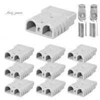 10 Cái Cho Anderson Phong Cách Cắm Đầu Nối DC Power Tool 50A 12-24V 6AWG Cực Đôi Với Đồng Tiếp Xúc Đầu Nối Nguồn