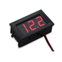 [10 cái] Đồng hồ đo điện áp, Vôn kế DC 0-30V - Size lớn 0.56 inch