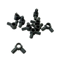 [10 Cái] LEGO Technic Hub Kết Nối Chốt và 2 Trục Vuông Góc, Màu Đen ID 6099801 10197