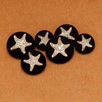 10 cái / lô 18 / 25mm Nút áo khoác cho quần áo Vật liệu may Phụ kiện may Nút lên áo sơ mi Nữ thời trang Nút đính đồ trang sức