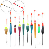 10 Cái / lốc Kích Thước Hỗn Hợp Balsa Gỗ Bobber Phao Câu Cá 11.8cm - 20cm 1g - 4g Phao Cho Hồ Đá Hồ Chứa Câu Cá Biển