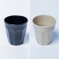 10 cái Ly uống nước, trà đá nhựa melamine FATACO kích thước Ø8.5 x 8.9cm màu Nâu/Đen (LY26)