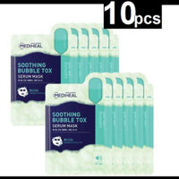 [10 Cái] mediheal soothing bubble tox serum mask / MedihealSoothing Bubble Tox Serum Mask / mediheal sheet mask / mediheal mask