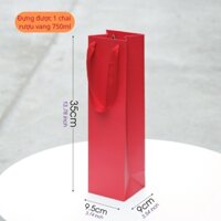 10 cái - Túi Giấy Đựng Ruou Vang, Ruou Nho Đựng Vừa Chai 750ml Giá Tốt