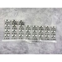 10 cặp Biển số UV thiết kế theo yêu cầu cho xe mô hình ô tô, mô tô 1:12 1:18 1:24 1:2 HCM HN