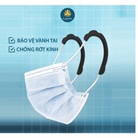 10 cặp Quai đeo khẩu trang chất liệu silicone giúp đệm êm vành tai (Mẫu có gợn sóng)_BUYBOX_BBPK195 - Trắng