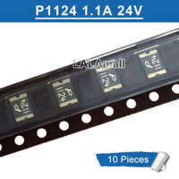 10 Cầu Chì Tự Phục Hồi SMD SMD1812P110TF/24 1.1A 24V 1812 Đánh Dấu P1124 P 1124 Kích Thước 4.5 * Bản Gốc Mới 3.2Mm