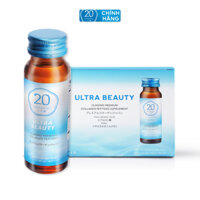 10 Chai Nước Collagen uống Hatachi 20 Ultra Beauty Nhật bản ngăn ngừa lão hoá dưỡng da sáng khỏe bóng mịn 10000mg 50ml