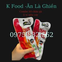 10 Chân gà tẩm vị siêu cay thơm ngon Alishan vị cay Tứ Xuyên