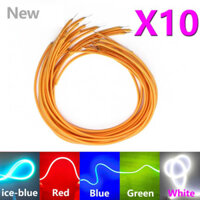 10 Chiếc 3V Trắng LED COB Dây Tóc Linh Hoạt 80mm 60mm 255mm 130mm Retro Edison Bóng Đèn Phần Đèn LED Diode Chiếu Sáng Dải Trang Trí