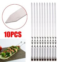 10 Chiếc 50cm BBQ Dài Thịt Nướng Kebab Thực Phẩm Thịt Xiên Dụng Cụ Nướng Ngoài Trời