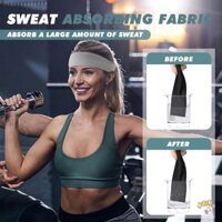 10 Chiếc Băng Đô Thể Thao Co Giãn Chạy Bộ Thể Dục Băng Đô Quấn Tóc Co Giãn