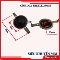 10 CHIẾC  COIL LOA TREBLE 25MM MÀU ĐEN MÀNG LỤA