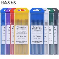 10 Chiếc Điện Cực Vonfram Chuyên Nghiệp Que Hàn TIG 150mm 6 "1.0 1.6 2.4 3.2mm WL20 WT20 WC20 WL15 WZ8 WY20 WP WR