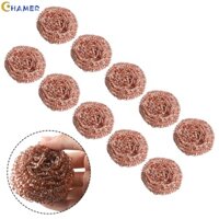 10 Chiếc Đồng Dây Kim Loại Xốp Bóng Sắt Đầu Vòi Phun Bụi Slag Tẩy Dụng Cụ [chamer]