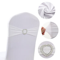 10 Chiếc Ghế Cưới Sashes Nơ Thắt Lưng Dây Đàn Hồi Tiệc Khách Sạn Ghế Mặt Sau Trang Trí