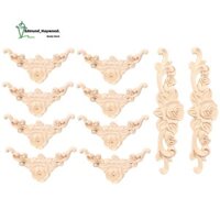 10 Chiếc Gỗ Khắc Tường Trang Trí Hoa Gỗ Khắc Đính Góc Trang Trí Cho Nội Thất Cửa Tủ Đồ Trang Trí Giường