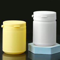 10 Chiếc Hủ Nhựa Trắng Đục Nắp Đựng Từ 100ML Bột Mịn Hoặc Viên Nang -Supermercato