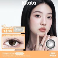 10 chiếc Kính áp tròng Kilala lens 1 ngày màu nâu Screen Focus Brown DIA 14.0mm có độ (0-8)