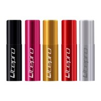 10 Chiếc Litepro Dịch Chuyển Nắp Cáp Gấp Phanh Xe Đạp 4 Mm 5 Mm MTB Đường Bộ Xe Đạp Dây Đầu Ống Bao Hợp Kim Nhôm