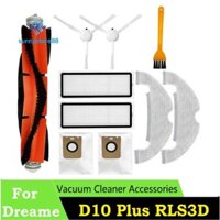 10 Chiếc Thay Thế Cho Bot D10 Plus RLS3D L10Plus / Z10Pro Chân Không Bên Bàn Chải Lọc Bụi Túi Lau Nhà Rag