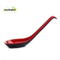 10 Chiếc Thìa Canh Châu Á Đỏ Đen Có Móc- Thìa Phong Cách Trung Hoa, Hoàn Hảo Cho Cơm Phở Ramen Súp Dễ Sử Dụng Có Thể Tái Sử Dụng