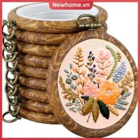 10 Chiếc Tròn Thêu Vòng Bắt Đầu Thêu Gỗ Khung Hiển Thị Vòng Tròn Cao Su Chữ Thập Vòng Nhẫn Cho Thủ Công DIY May SHOPTKC0153