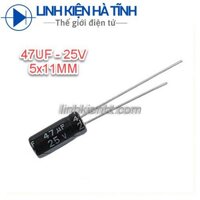 10 con tụ hóa 47UF 25V 5x11mm