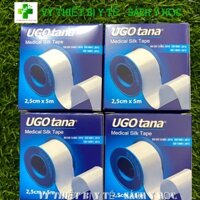 10 cuộn Băng dính cuộn vải lụa y tế UGOTANA kích thước 2,5cm x 5m