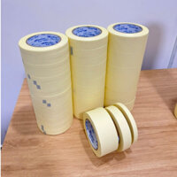 10 Cuộn Băng Keo Giấy . Size 2,5CM X 50 MÉT Keo Chắn Sơn ,Chắn Bụi Bấm Dính Tốt...