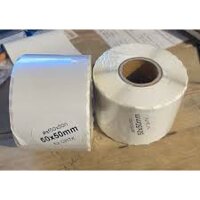 10 Cuộn Decal tem nhiệt 50x50 mm dùng in tem vận chuyển giao hàng tiết kiệm GHTK và tem nhãn 5x5cm