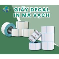 10 Cuộn Giấy in mã vạch, giấy in decal, giấy in tem trà sữa, in nhiệt trực tiếp 40x30 mm