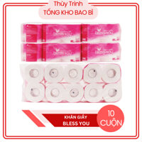 [10 cuộn] Giấy vệ sinh Bless you cao cấp có lõi 2 lớp
