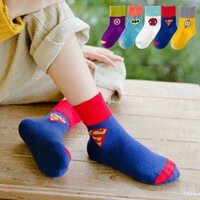 10 đôi Tất Siêu Nhân Cổ Cao Cho Bé Từ 1-10Tuổi